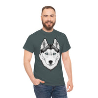 Siberian Husky Unisex Heavy Cotton Tee, S - 5XL, 12 Colors, Light Fabric, FREE Shipping, Made in USA!!