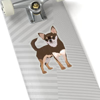 Chihuahua Kiss-Cut Stickers, White/Transparent Background, 4 Sizes, Indoor Use, Not Waterproof, FREE Shipping, Made in USA!!