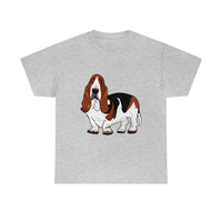 Basset Hound Unisex Heavy Cotton Tee, S - 5XL, 12 Colors, 100% Cotton, FREE  Shipping, Made in USA!!