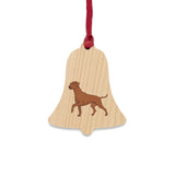 Rhodesian Ridgeback Wooden Ornaments, 6 Shapes, Solid Wood, Magnetic Back, Comes with Red Ribbon, FREE Shipping, Made in USA!!