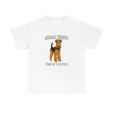 Airedale Terrier Unisex Heavy Cotton Tee, S - 5XL, 14 Colors, Light Fabric, FREE Shipping, Made in USA!!