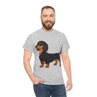 Dachshund Unisex Heavy Cotton Tee, S - 5XL, 12 Colors, Light Fabric, FREE Shipping, Made in USA!!
