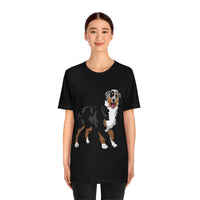 Australian Shepherd Unisex Jersey Short Sleeve Tee, XS-3XL, 14 Colors, Soft Cotton, Light Fabric, FREE Shipping, Made in USA!!