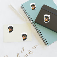 Rottweiler Sticker Sheets, 2 Image Sizes, 3 Image Surfaces, Water Resistant Vinyl, FREE Shipping, Made in USA!!