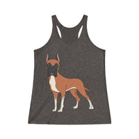 Great Dane Women's Tri-Blend Racerback Tank