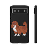 Ruby Cavalier King Charles Spaniel Tough Cases, Matte/Glossy, Outer Shell, 2 Layer Case For Protection, Over 30 Cases!!