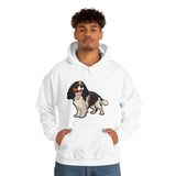 Tricolor Cavalier King Charles Spaniel Unisex Heavy Blend Hooded Sweatshirt, S - 5XL, 12 Colors, FREE Shipping, Made in Usa!!