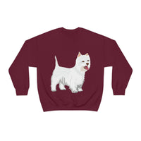 West Highland White Terrier Unisex Heavy Blend™ Crewneck Sweatshirt, S - 5XL, Cotton/Polyester, FREE Shipping, Made in USA!!