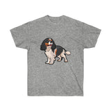 Tricolor Cavalier King Charles Spaniel Unisex Ultra Cotton Tee
