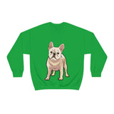 French Bulldog Unisex Heavy Blend Crewneck Sweatshirt, S - 3XL, 6 Colors, Loose Fit, Cotton/Polyester, FREE Shipping, Made in USA!!