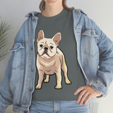 French Bulldog Unisex Heavy Cotton Tee, S - 5XL, 12 Colors, Light Fabric, FREE Shipping, Made in USA!!