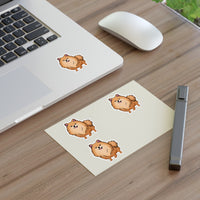 Pomeranian Sticker Sheets, 2 Image Sizes, 3 Image Surfaces, Water Resistant Vinyl, FREE Shipping, Made in USA!!