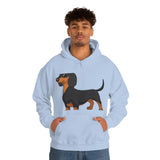 Dachshund Unisex Heavy Blend™ Hooded Sweatshirt, S - 5XL, 13 Colors, Cotton/Polyester, FREE Shipping, Made in USA!!