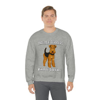 Airedale Terrier Unisex Heavy Blend Crewneck Sweatshirt, S - 3XL, 6 Colors, Loose Fit, FREE Shipping, Made in USA!!