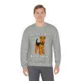 Airedale Terrier Unisex Heavy Blend Crewneck Sweatshirt, S - 3XL, 6 Colors, Loose Fit, FREE Shipping, Made in USA!!