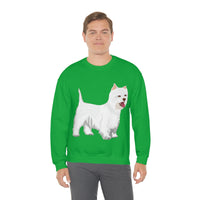 West Highland White Terrier Unisex Heavy Blend™ Crewneck Sweatshirt, S - 5XL, Cotton/Polyester, FREE Shipping, Made in USA!!