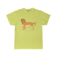 Golden Retriever Men's Short Sleeve Tee, S - 5XL, Preshrunk Cotton, Light Fabric, Relaxed Fit, FREE Shipping, Made in USA!!