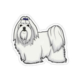 Shih Tzu Die-Cut Stickers, Water Resistant Vinyl, 5 Sizes, Matte Finish, Indoor/Outdoor, FREE Shipping, Made in USA!!