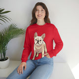 French Bulldog Unisex Heavy Blend Crewneck Sweatshirt, S - 3XL, 6 Colors, Loose Fit, Cotton/Polyester, FREE Shipping, Made in USA!!