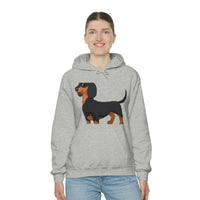 Dachshund Unisex Heavy Blend™ Hooded Sweatshirt, S - 5XL, 13 Colors, Cotton/Polyester, FREE Shipping, Made in USA!!