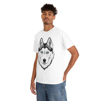 Siberian Husky Unisex Heavy Cotton Tee, S - 5XL, 12 Colors, Light Fabric, FREE Shipping, Made in USA!!