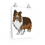 Shetland Sheepdog Premium Matte vertical posters
