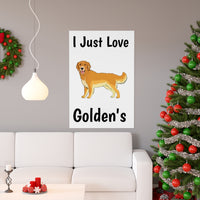 Golden Retriever Premium Matte vertical posters, 7 Sizes, Matte Finish, Museum Grade Paper, FREE Shipping, Made in USA!!