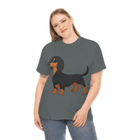 Dachshund Unisex Heavy Cotton Tee, S - 5XL, 12 Colors, Light Fabric, FREE Shipping, Made in USA!!