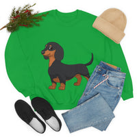 Dachshund Unisex Heavy Blend™ Crewneck Sweatshirt, S - 2XL, 14 Colors, Cotton/Polyester, Medium Fabric, FREE Shipping, Made in USA!!