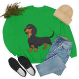 Dachshund Unisex Heavy Blend™ Crewneck Sweatshirt, S - 2XL, 14 Colors, Cotton/Polyester, Medium Fabric, FREE Shipping, Made in USA!!