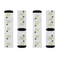 Mastiff Sublimation Socks, 95% Polyester, 3 Sizes, Cushioned Bottoms, Made in the USA!!