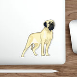 Mastiff Die-Cut Stickers, 5 Sizes, White or Transparent Background, Indoor and Outdoor, Waterproof, Laminate Vinyl, Made in the USA!!