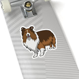 Shetland Sheepdog Kiss-Cut Stickers