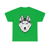 Siberian Husky Unisex Heavy Cotton Tee, S - 5XL, 12 Colors, Light Fabric, FREE Shipping, Made in USA!!