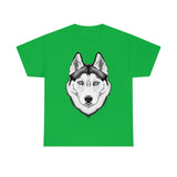 Siberian Husky Unisex Heavy Cotton Tee, S - 5XL, 12 Colors, Light Fabric, FREE Shipping, Made in USA!!