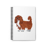 Ruby Cavalier King Charles Spaniel Spiral Notebook - Ruled Line, 118 pages, FREE Shipping, Made in USA!!