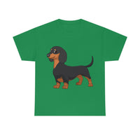 Dachshund Unisex Heavy Cotton Tee, S - 5XL, 12 Colors, Light Fabric, FREE Shipping, Made in USA!!