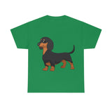 Dachshund Unisex Heavy Cotton Tee, S - 5XL, 12 Colors, Light Fabric, FREE Shipping, Made in USA!!