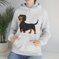 Dachshund Unisex Heavy Blend™ Hooded Sweatshirt, S - 5XL, 13 Colors, Cotton/Polyester, FREE Shipping, Made in USA!!