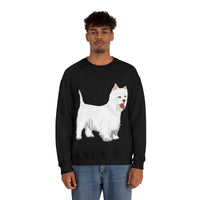 West Highland White Terrier Unisex Heavy Blend™ Crewneck Sweatshirt, S - 5XL, Cotton/Polyester, FREE Shipping, Made in USA!!