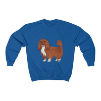 Ruby Cavalier King Charles Spaniel Unisex Heavy Blend™ Crewneck Sweatshirt, S - 3XL, 11 Colors, Cotton/Polyester, Made in the USA!!