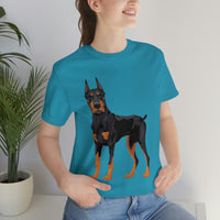 Doberman Pinscher Unisex Jersey Short Sleeve Tee