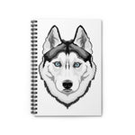 Siberian Husky Spiral Notebook - Ruled Line