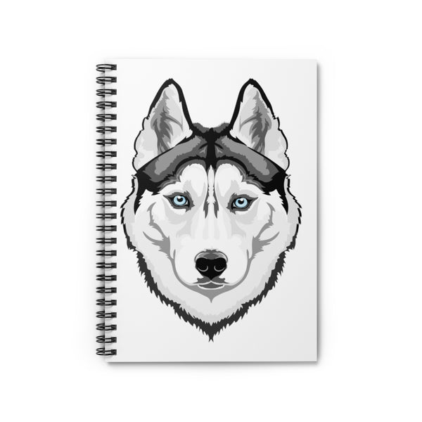 Siberian Husky Spiral Notebook - Ruled Line