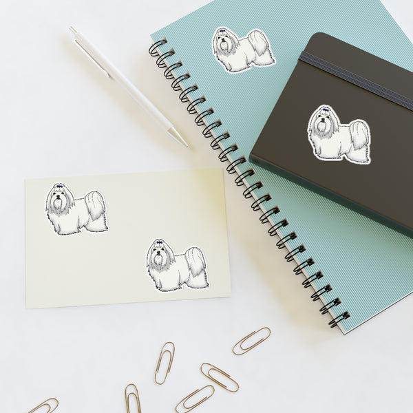 Maltese Sticker Sheets, 2 Sheet Sizes, Water Resistant Vinyl Stickers, Indoor/Outdoor, 1 Sheet Per Listing, FREE Shipping, Made in USA!!