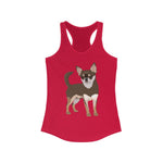 Chihuahua Women's Ideal Racerback Tank, Cotton & Polyester, S - 2XL, 8 Colors, FREE Shipping, Made in the USA!!