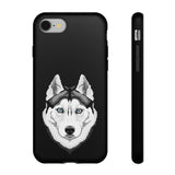 Siberian Husky Tough Cell Phone Cases, 33 Types of Cases, 2 Layer Case, Impact Resistant, FREE Shipping, Made in USA!!