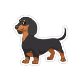 Dachshund Die-Cut Stickers, Water Resistant Vinyl, 5 Sizes, Matte Finish, Indoor/Outdoor, FREE Shipping, Made in USA!!