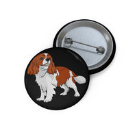 Cavalier King Charles Spaniel Custom Pin Buttons