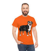 Australian Shepherd Unisex Heavy Cotton Tee, S-5XL, 12 Colors, 100% Cotton, Light Fabric, FREE Shipping, Made in USA!!